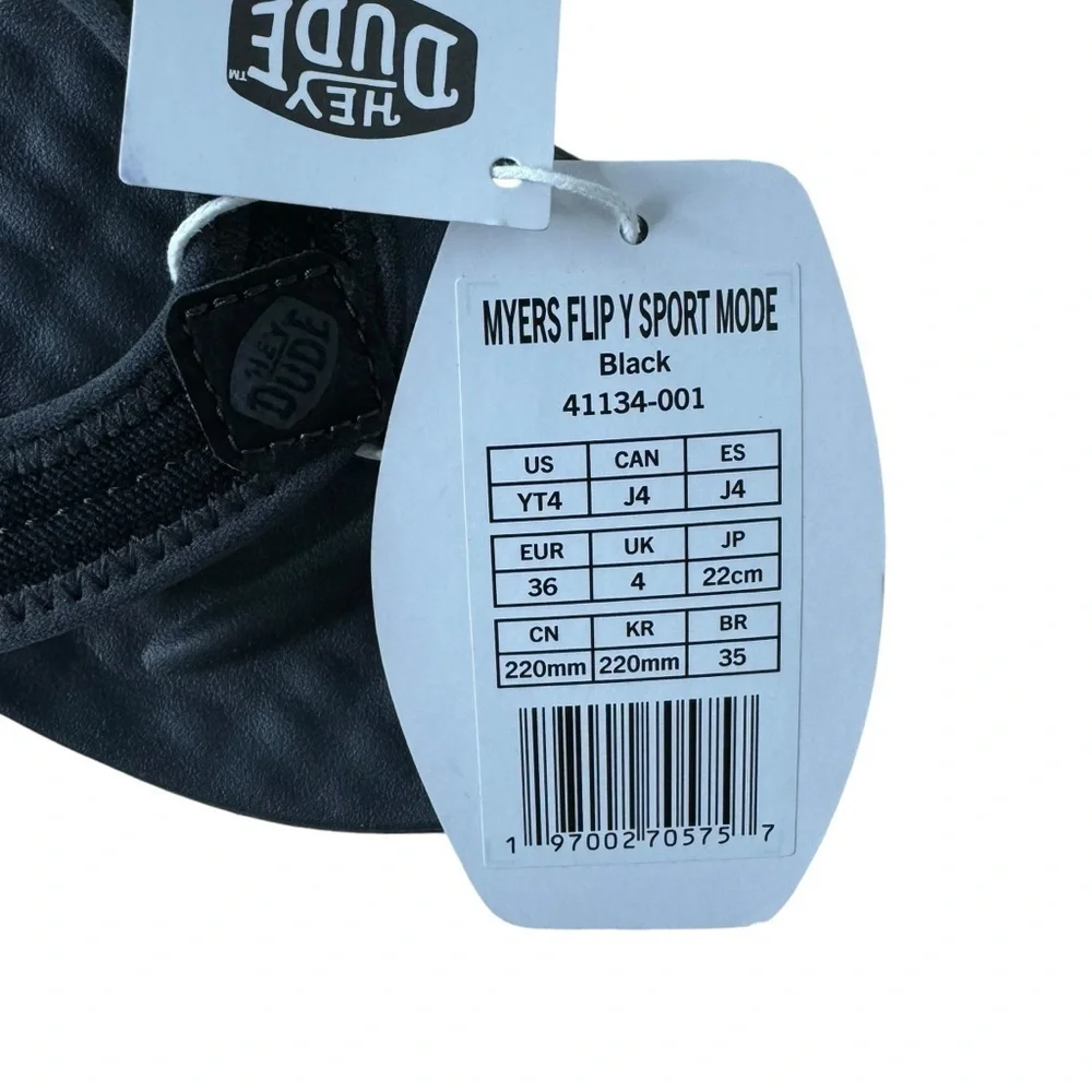 Hey Dude Myers Flip Youth‎ Sport Mode Black 4